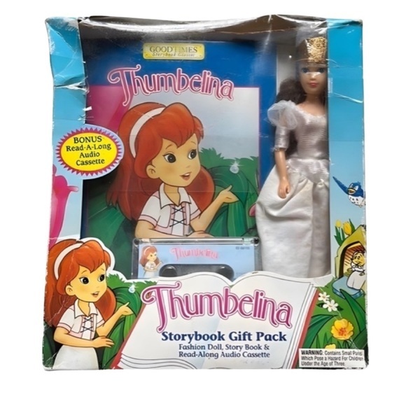 Thumbelina Storybook Fashion Doll, Story Book & Read-Along‎ Audio Cassette - Picture 1 of 9